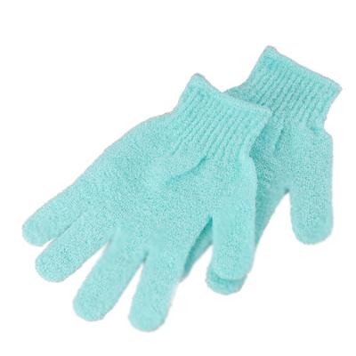 China EXFOLIATE Mauri 2022 Skin Shower Bath Exfoliating Body Gloves Custom Logo Body Scrub Glove Shower Accessories for sale