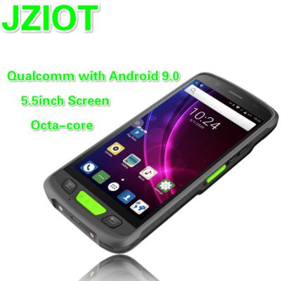 China Computer JZIOT V9000P 5.5inch Android Long Range Passive Handheld UHF RFID Reader PDA Android 9.0 Octa-Core for sale