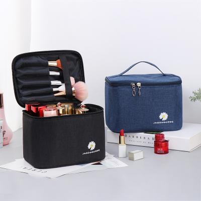 China Newest Style Water Resistant Wholesale Large Capacity Makeup Storage Bag Toiletry Portable Cosmetic Skin Care Product Place for sale