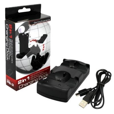 China New PS3 Controller Dual USB Fast Charger for PS3 Controller Charging Cradle Dock for Sony PlayStation 3 Gamepad Charging Stand for sale