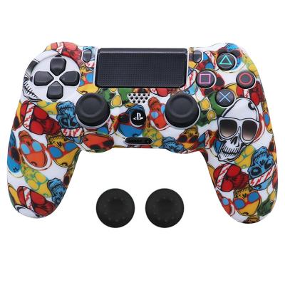 China Protective Silicone Case For PS4 Controller Gamepad Soft Silicone Cases Cover Skin Gamepad Covers For PlayStation4 Grip Caps for sale