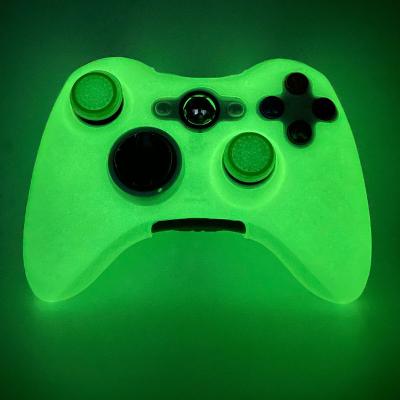 China Glow In The Dark Glow In The Dark Soft Silicon Case For Xbox360 Controller Games Accessories Gamepad Joystick Cover For Xbox 360 Controller Skin Case for sale