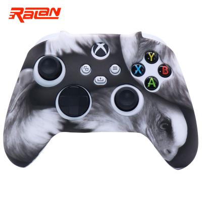 China For Xbox Series S/X Silicone Gamepad Case Game Grip New Softly Protective Cover With Stick Grip Caps For Xbox Series S/X Controller Skin for sale