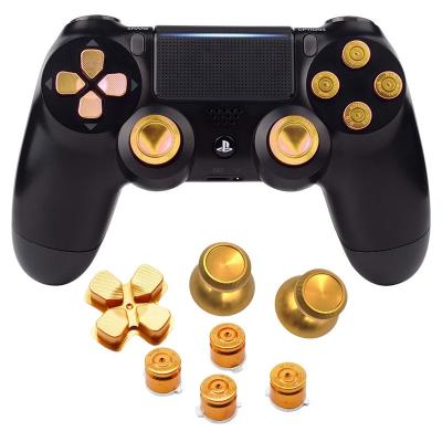 China 7pcs/lot Analog Metal Gamepad Stick Grip Caps Set For Playstation4 Shock 4 PS4 pro Gamepad Slim Dual Controller Thumbstick Case for sale