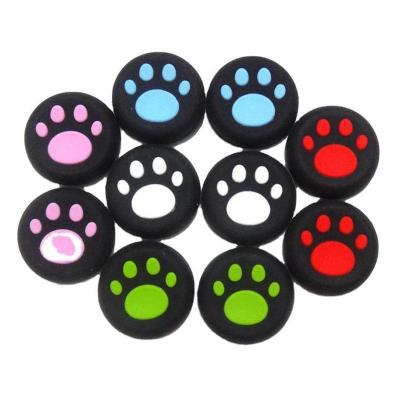 China Silicone Cat Paw Thumb Stick Grip Cap Joystick Cover For PS5 PS4 PS4 PS3 XBOXONE/360 Controller Gamepad Thumbstick Case Joy-Scam for sale