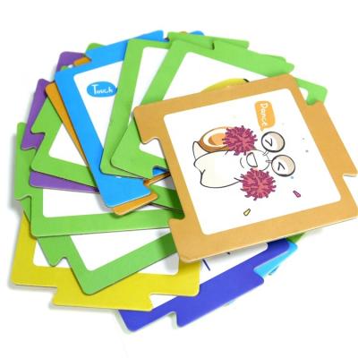 China Other factory wholesale 30pcs paper puzzle coding cards for 3 to 6 years old children for sale