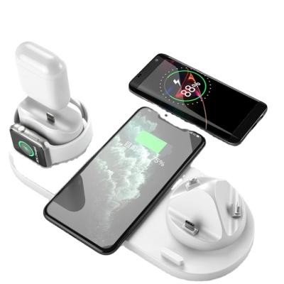 China Hot Selling 2021 QI Cell Phone Tablet MP3 GPS Fast Charging Station 3 in 1 Wireless Charger for iPhone 12 iwatch for airpods for sale