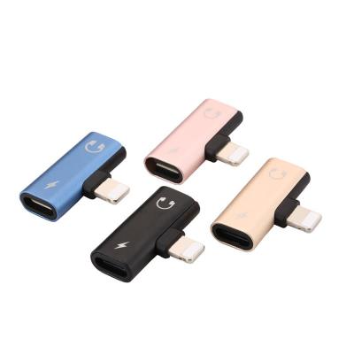 China Multi Function Data Transfer Cable Listen Music and Data Sync Mini Smart Chip Audio Adapter Charging High Quality Splitter iPhone 7 8 Plus for sale