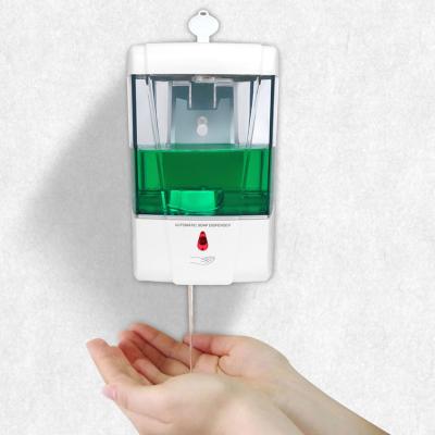 China 700ml Modern High Quality Automatic Soap Dispenser Wall Mounted Plastic Liquid Soap Dispenser for sale