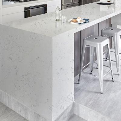 China Modern White Artificial Stone 3200*1600mm Polish Solid Outdoor Quartz Slabs Kitchen Countertops for sale