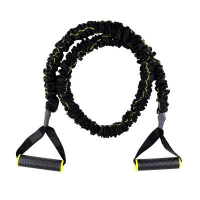 China Durable Fabric Workout Elastic Sports Gym Non Slip Exercise Adjustable Pull Rope for sale