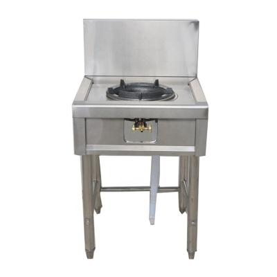 China Restaurant Kitchen Restaurant Heavy Duty Industrial Stand Stainless Steel 1 Burner Outdoor Gas Stove for sale