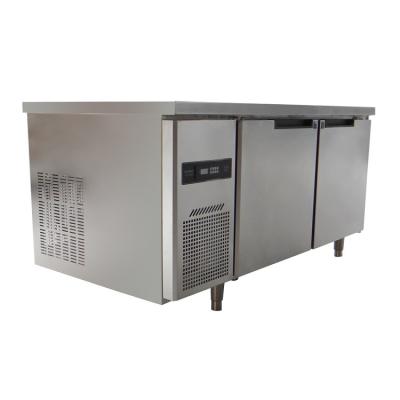 China Hotel Refrigerant Double Door Refrigerator Freezer Industrial Commercial Freezer Counter for sale