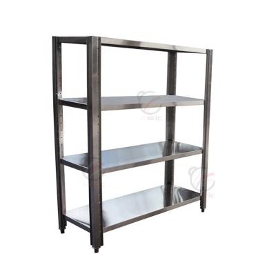 China Desgin Modern Wholesale Free Standing Commercial Kitchen Stainless Steel Shelf Storage Rack for sale