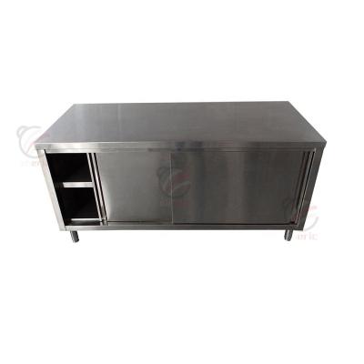 China Wholesale Europen Restaurant Hotel Equipment Commercial Stainless Steel Kitchen Work Table Cabinet for sale