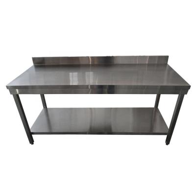 China Commercial European hot sale item restaurant style kitchen optional thickness and style work table high quality stainless steel for sale