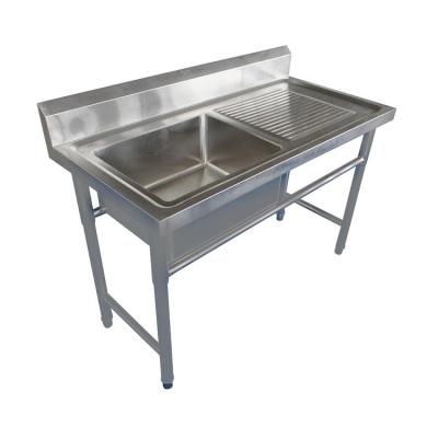 China Without Faucet Standard Sizes Cheap Stainless Steel 201 Custom Kitchen Sink Serving Table for sale