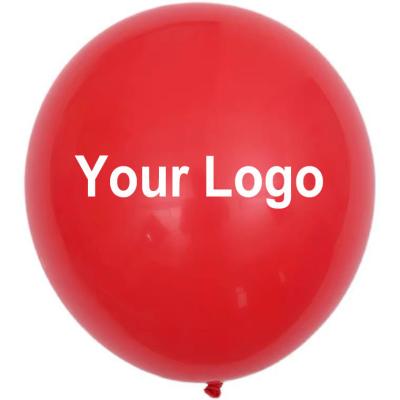 China Modern 18inch Big Custom Logo Pattern Design Slogan Advertising Latex Matte Balloons for sale