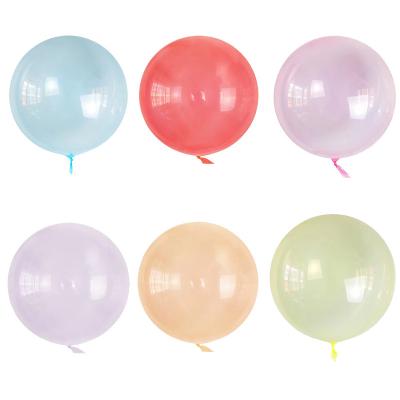 China Festival Decoration 18/24/36 inch Pre-stretched Colorful Bobo Balloons for Party Decorations and Baby Toy Room Decoration for sale