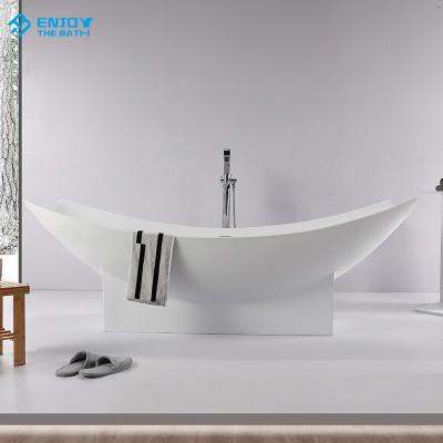 China Body Soaking Acrylic Solid Outdoor Bathtub Hammock Freestanding Bathtub for sale