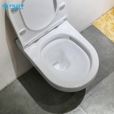 China Hidden Cistern Smart Wall Hung Ceramic Smart Toilet With Cistern For Automatic Bathroom Toilet for sale