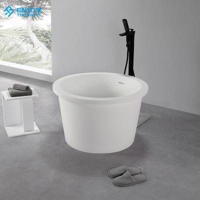 China Sustainable Luxury Freestanding Baby Bathtub Baby Kids Artificial Stone Body Soaking Solid Outdoor Bathtub for sale