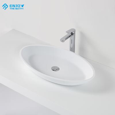 China Durable European Best Rated Solid Outdoor Basin Bathroom Sink Basin 60cm for sale