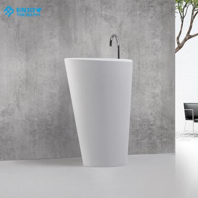 China Modern Wholesale Chinese Natural Stone Basin Pedestal Sink For Bathroom for sale