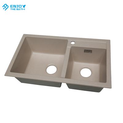 China With Kitchen Faucet Home Wash Sink Solid Surface Under Counter Mounted for sale