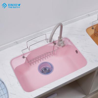 China Without Faucet Modern Colorful Quartz Stone Kitchen Sink For Home for sale