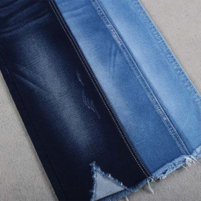 China Light Dark Blue Stretch Denim Fabric 59'' Width For Bag clothes for sale