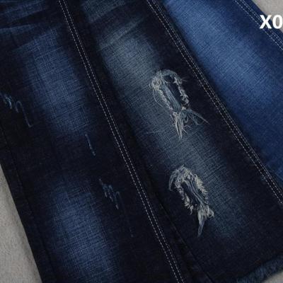 China 10.5 Once Crosshatch Slub Dualfx Stretch Denim Fabric For Jeans 150cm Width for sale