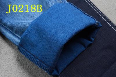 China 9 van de Denimoz Stof met Tencel-van Katoenen Blauwe het Achtereinddesizing Polyesterspandex 3/1 Rechtse Keperstof van de Leverancier van China Te koop