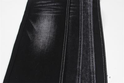 Chine Tissu noir de denim de polyester de coton de l'ombre 11.8Oz pour des shorts de jupes à vendre