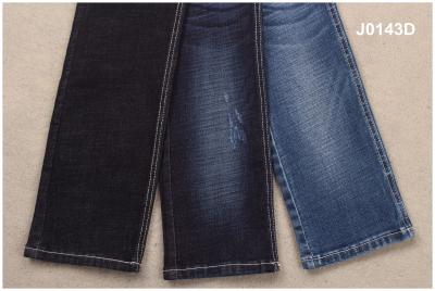 China Mid Weight Thick Dark Blue 10.6 Oz 1.3 % Rayon Denim Fabric For Garments for sale