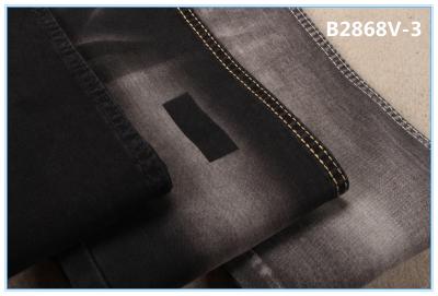 China 9.3 Oz Jeans Sulfur Black Stretch Denim Material Fabric 72 Ctn 26 Poly 2 Spx for sale