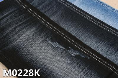 Chine Tissu moyen 2 Elastane Grey Denim Material de denim de mèche de cru de poids d'indigo de 7 immersions à vendre