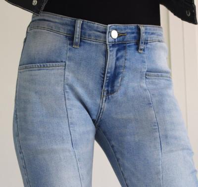 China de Katoenen van 10oz 339g de Polystoffen van Katoenen van Lycra Stof Polyesterelastane voor Vrouwenjeans Te koop