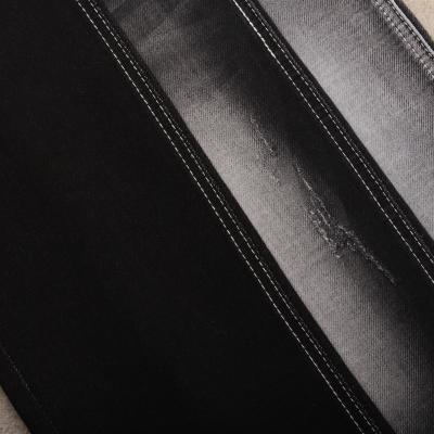 China 9.5 Oz Sulfur Black Raw Denim Fabric for sale