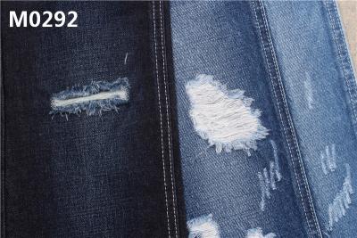 Chine Tissu de denim de 12 onces sanforisant le tissu de jeans de coton de bleu d'indigo sans bout droit à vendre