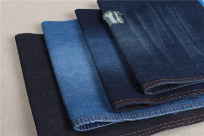 China 100% Cotton Slubby Denim Fabric 10.5 Oz Men Blue Jeans Fabric Raw Material for sale