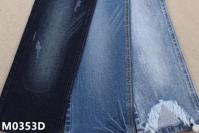 Chine Tissu 1,5% de denim de Spandex de coton de bout droit de SPX d'once 98,5% Ctn du bleu d'indigo 10,5 à vendre