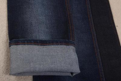 China 9,4 van de de Katoenen Lontoz Indigo van Spandex maakten Elastische Denimstof in reliëf Te koop