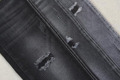 Chine Tissu noir de denim de coton des jeans 10Oz 100 de couleur pour des femmes à vendre