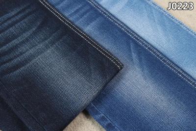 China Dunkelblaues Sluby-Baumwoll-Polyester Spandex-Denim-Gewebe mit Ausdehnungs-Wiederaufnahme zu verkaufen