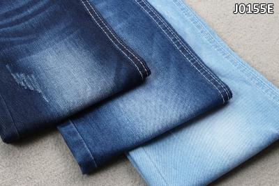 China Eco Friendly Sustainable Denim Fabric GRS Recycle Polyester Jeans 8.6oz for sale