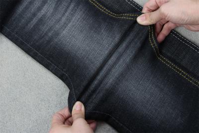 Chine Sanforisant bout droit 160cm 10,3 de mèche de tissu de denim de contre-taille le plein une fois noirs à vendre