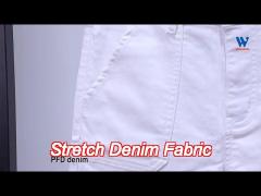 Colorful Light Weight Stretch Denim Fabric In Khaki