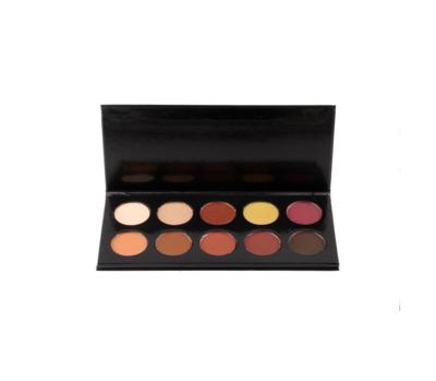 China Factory Cosmetic 10 Colors OEM Eyeshadow Palette Waterproof Makeup Eyeshadow Private Label for sale