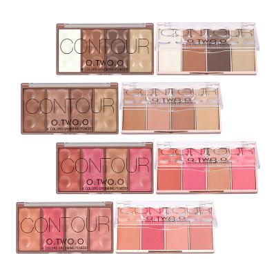 China High Quality Private Label Waterproof Blush Highlighter Bar Contour Bronzer Palette Custom Vegan Face Make Up Blush for sale